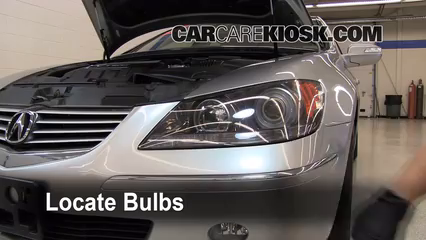 2008 Acura RL 3.5L V6 Lights Highbeam (replace bulb)